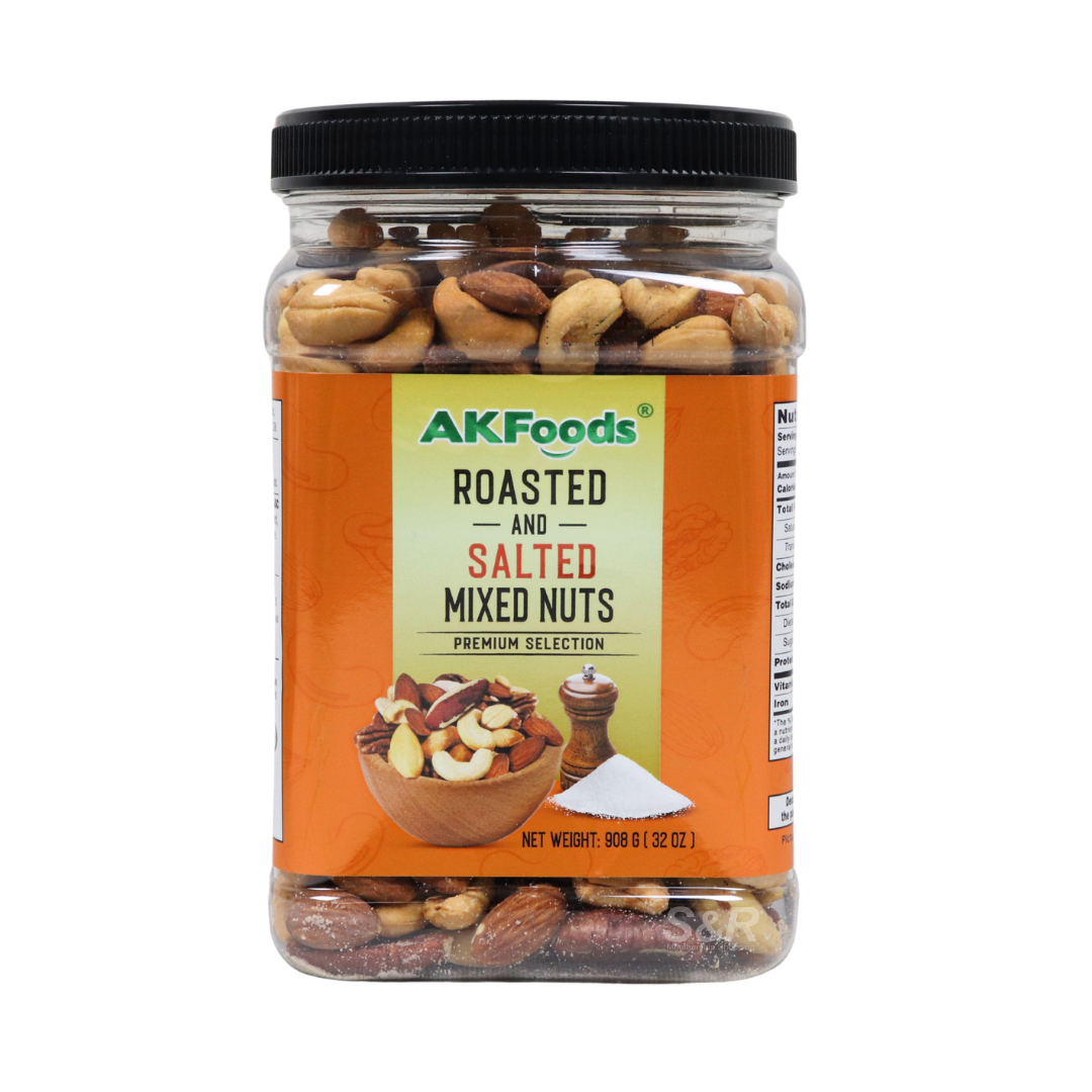 AK Foods Roasted & Salted Mixed Nuts 908g
